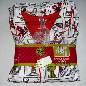 Men’s Grinch Pajama Set Large